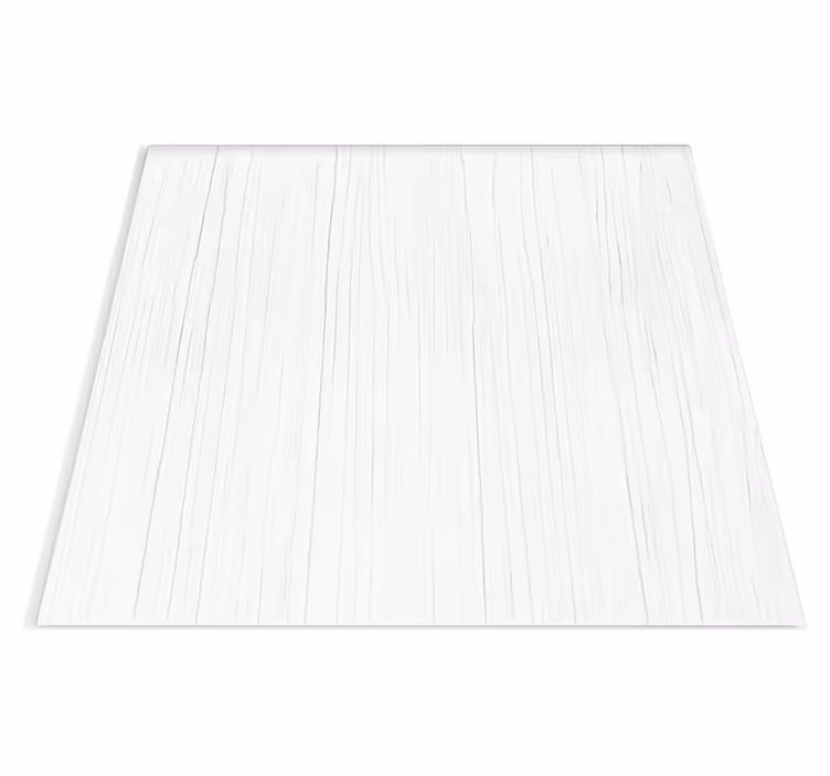 Texture vinyl rug pure white vertical timber - TenStickers