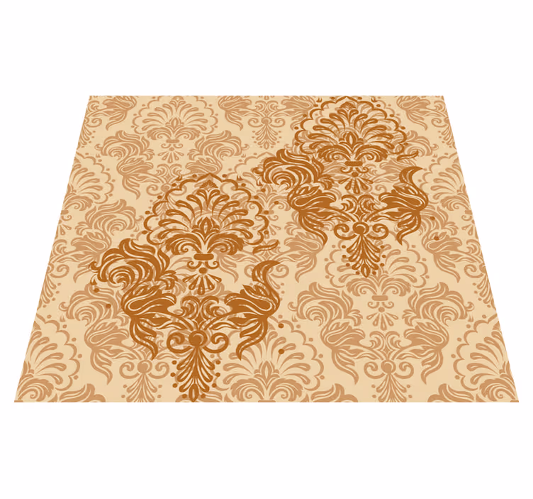 Vintage vinyl rug in warm faded colors - TenStickers