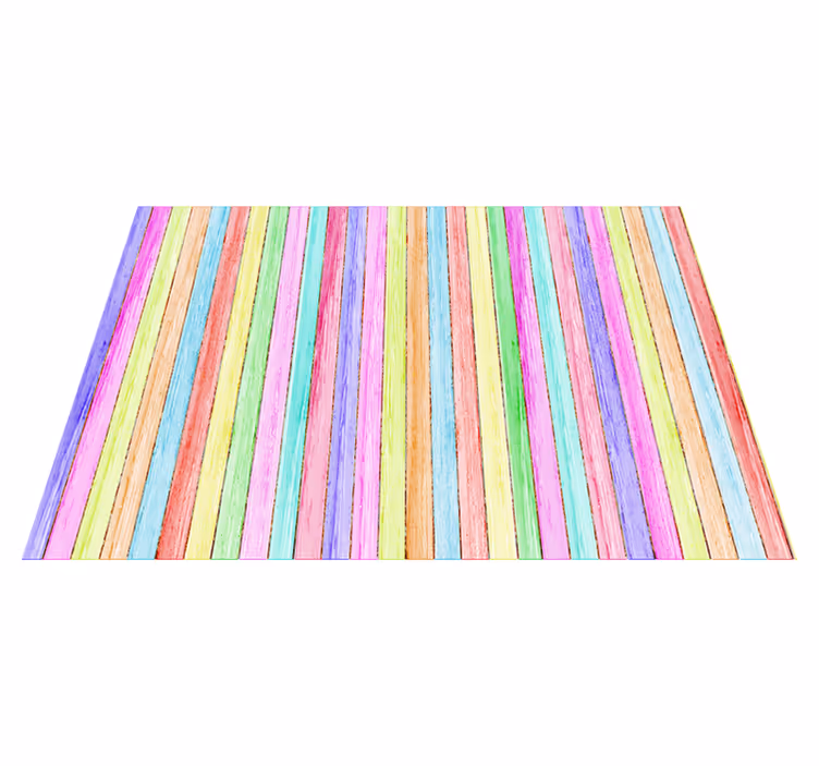Texture vinyl rug in color wood planks - TenStickers