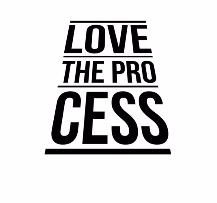 Love the process custom vinyl rug - TenStickers