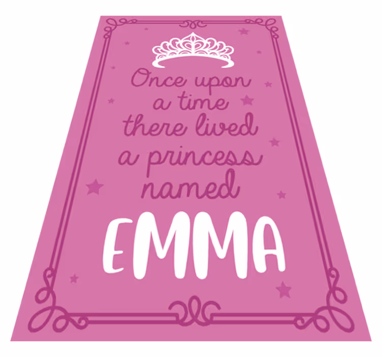 Princess custom vinyl rug - TenStickers