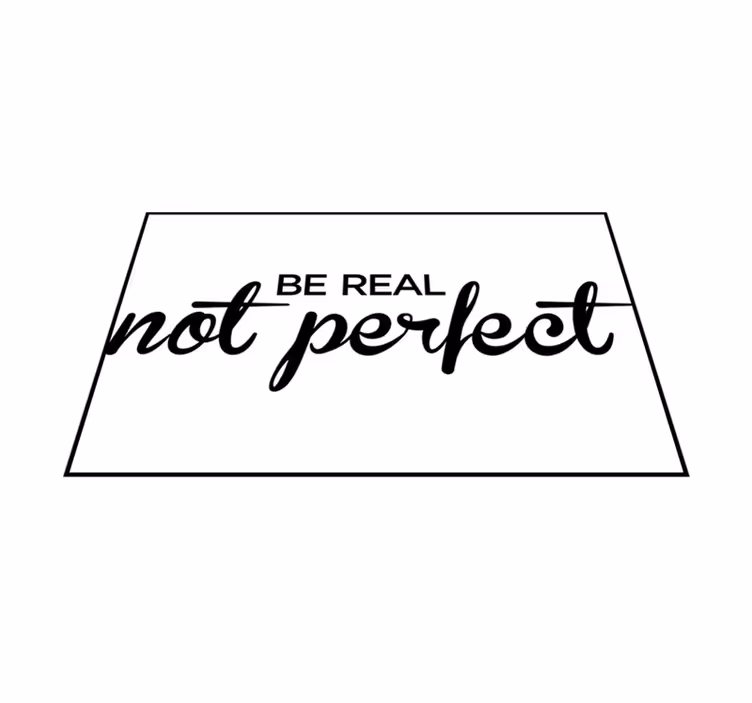 Custom vinyl rug be authentic not flawless - TenStickers