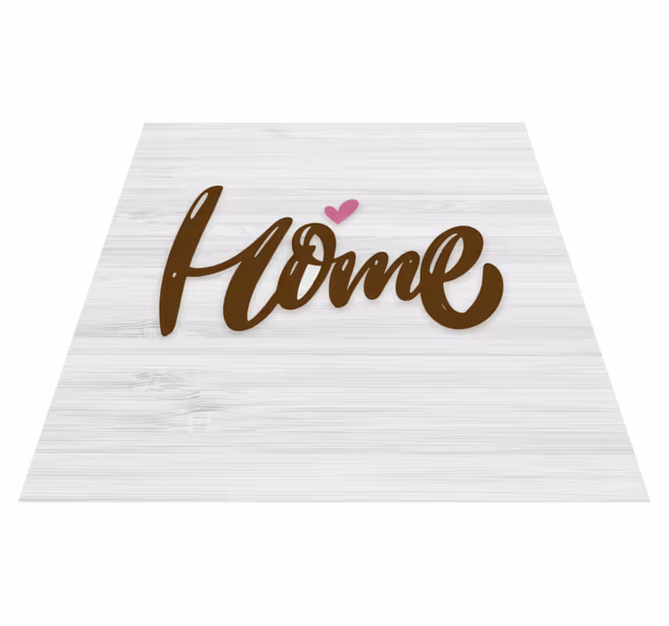 Custom vinyl rug vintage white house on wood planks 3 - TenStickers