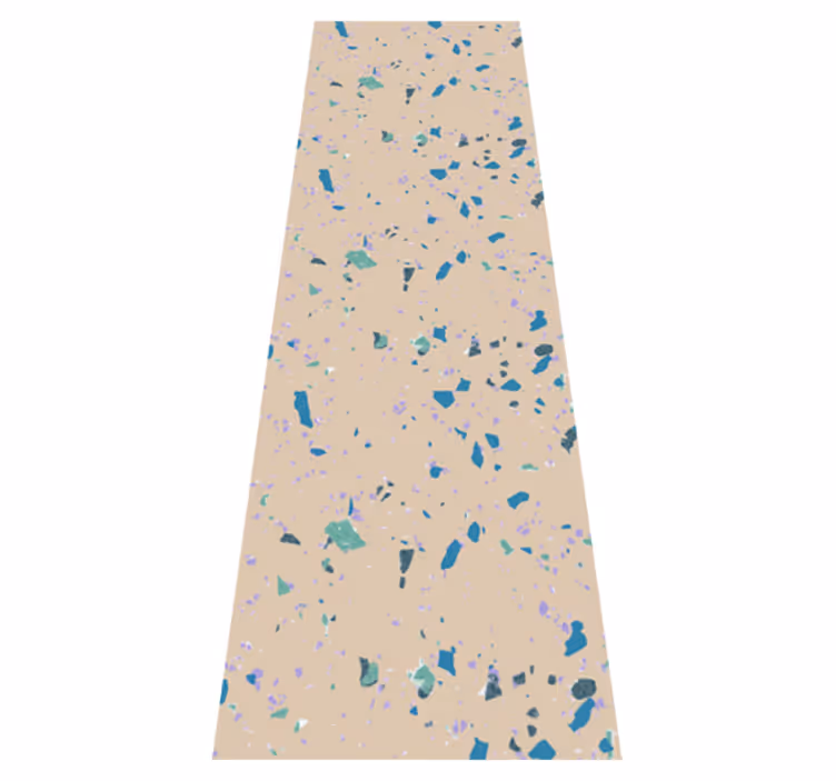 Texture vinyl rug colorful terrazzo stone - TenStickers