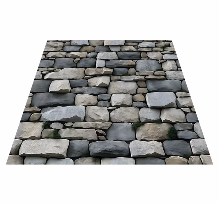 Texture vinyl rug with realistic design - TenStickers