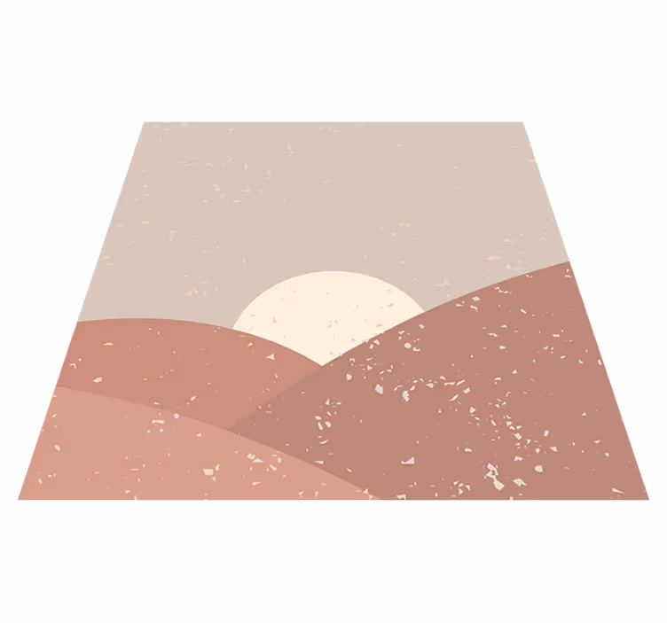 Geometric vinyl rug wall art dawn - TenStickers