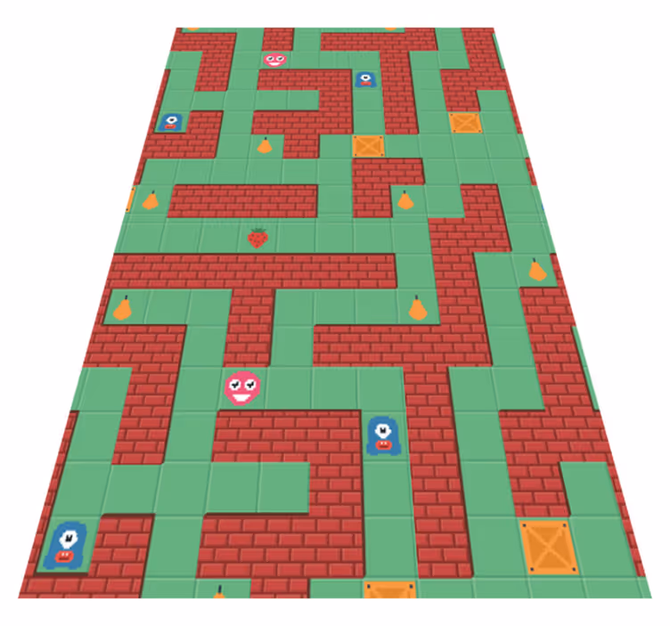 Vinyl rug gaming pacifier game - TenStickers