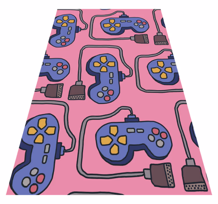 Vinyl rug gaming retro controller design - TenStickers