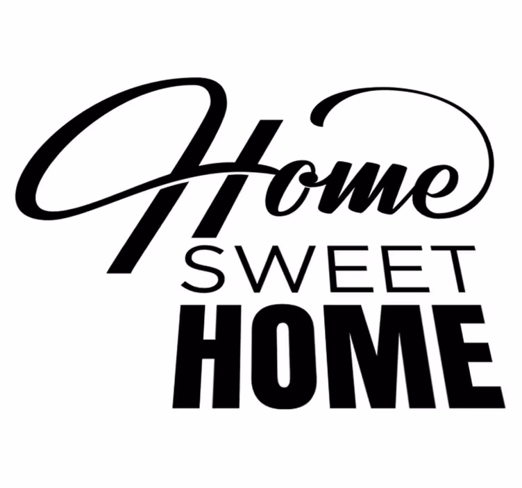 Entrance hall vinyl rug home sweet home stickers - TenStickers