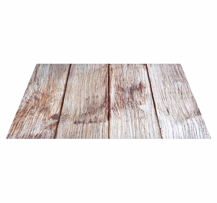 Entrance hall vinyl rug light brown wood planks - TenStickers