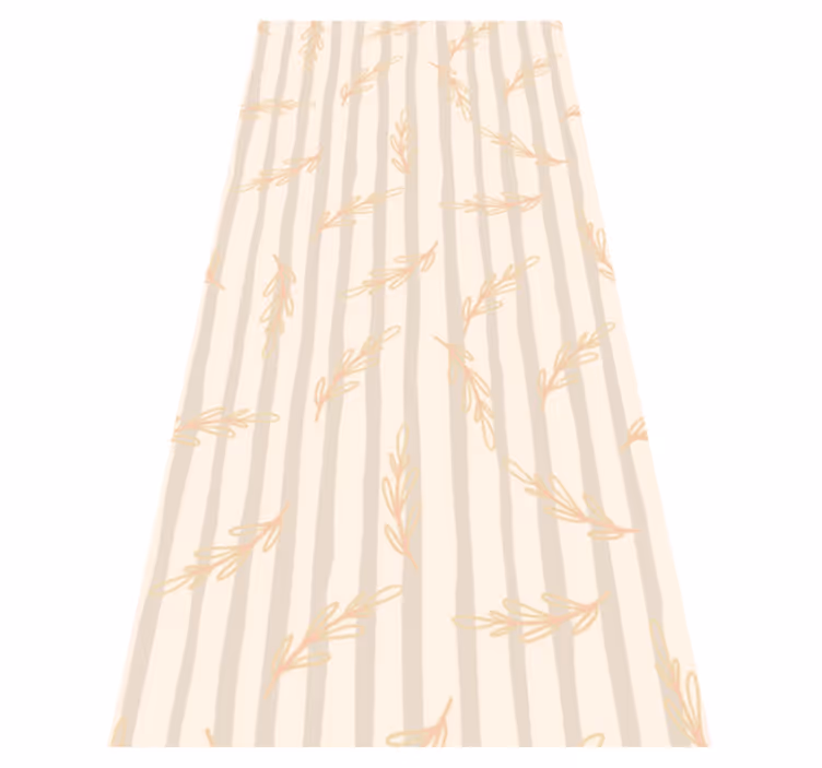 Elegant beige hallway vinyl rug - TenStickers