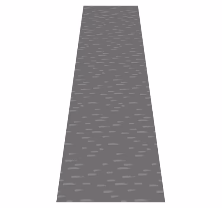 Hallway vinyl rug in minimalist grey concrete stripes - TenStickers