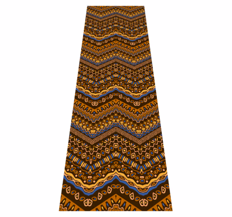 Hallway vinyl rug tribal pattern african design - TenStickers