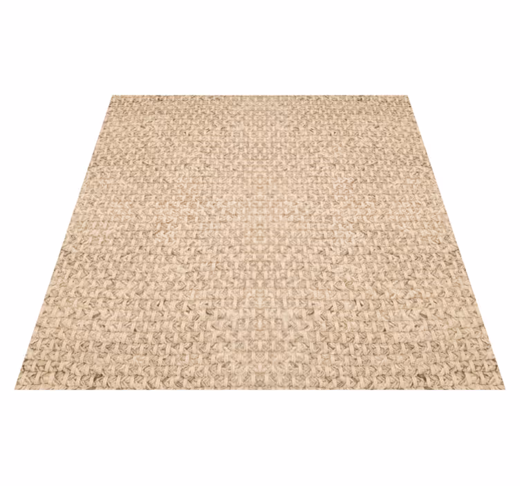 Beige vinyl rug in soft beige fabric - TenStickers