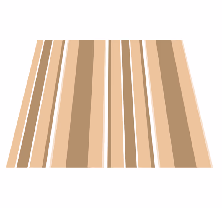 Beige vinyl rug in tropical colors palette - TenStickers