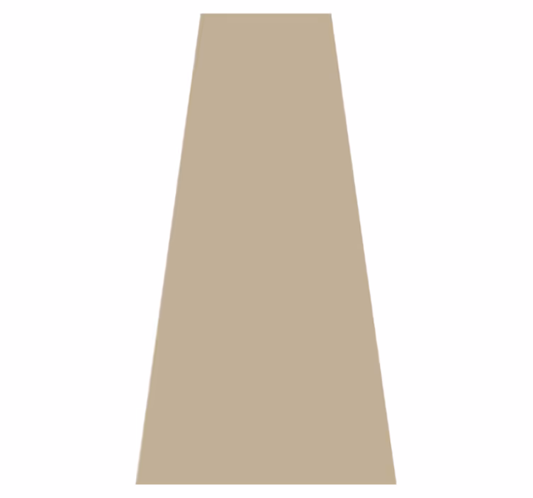 Beige vinyl rug in a beige shade for any space - TenStickers
