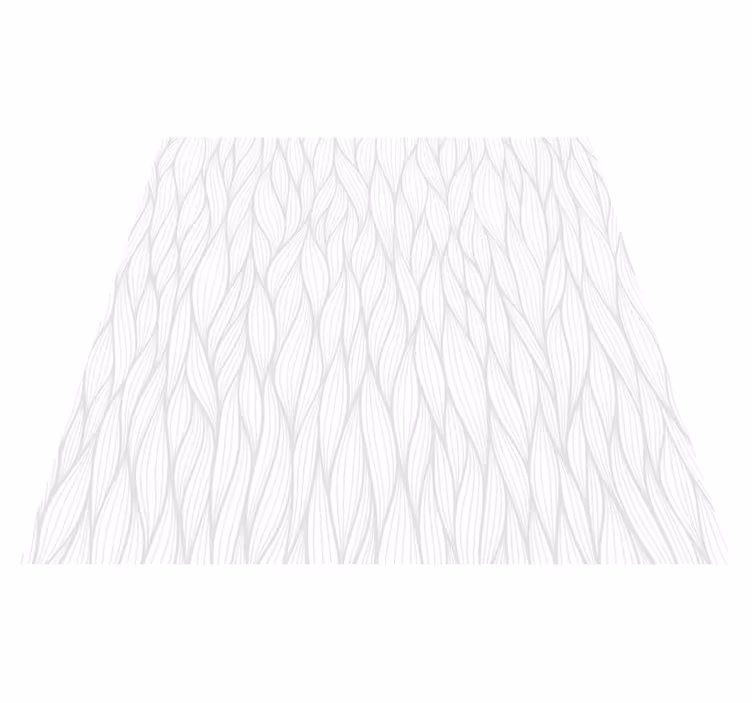 White vinyl rug with wavy patterns - TenStickers