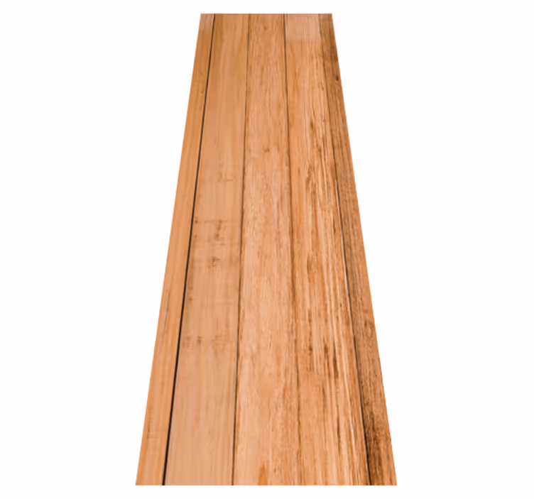 Brown vinyl rug resembling warm brown rustic wood - TenStickers