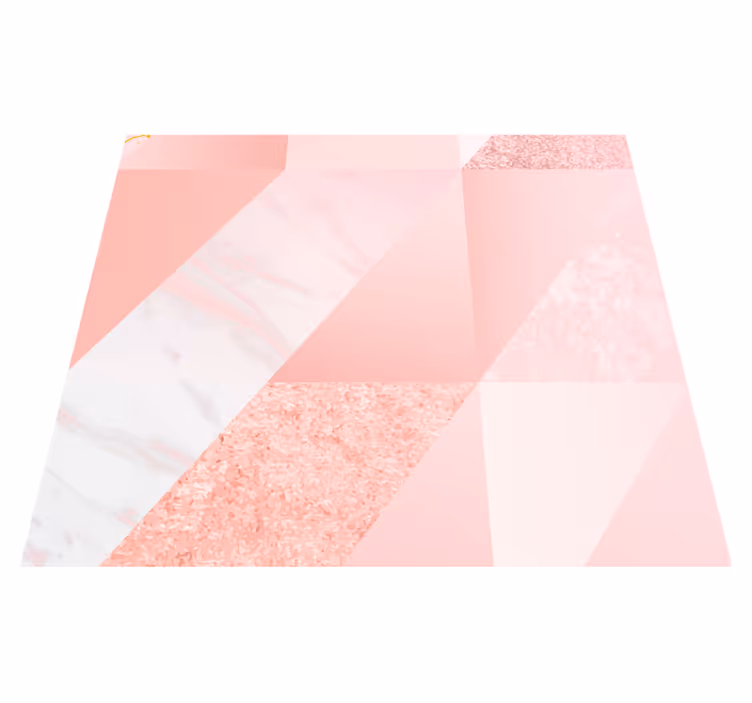 Outdoor vinyl rug in pink marble design - TenStickers