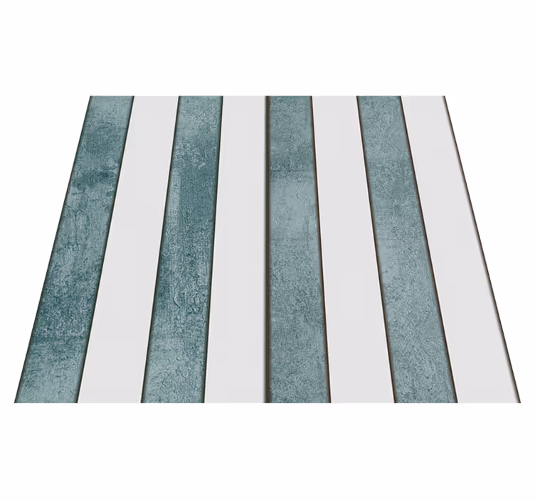 Outdoor vinyl rug in striped concrete design - TenStickers