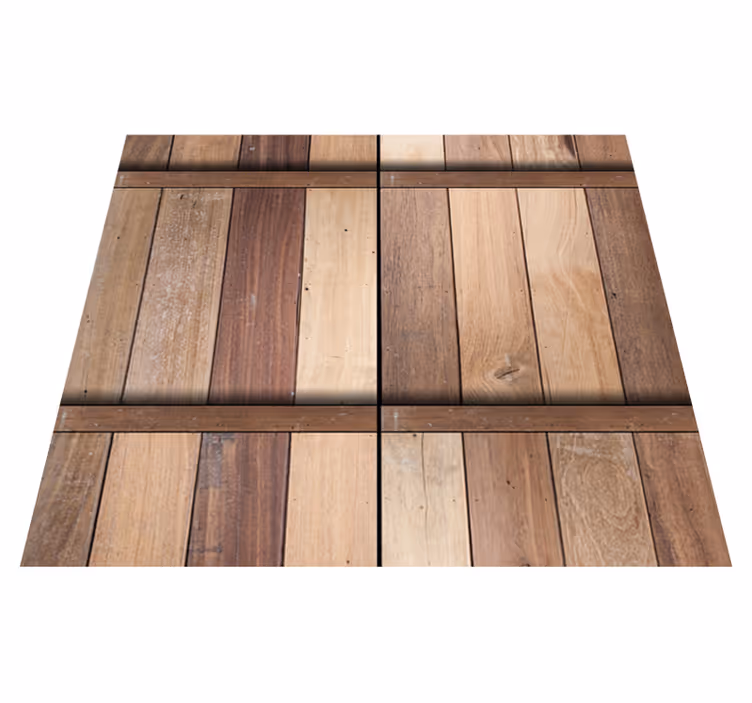 Outdoor vinyl rug in brown for relaxation - TenStickers
