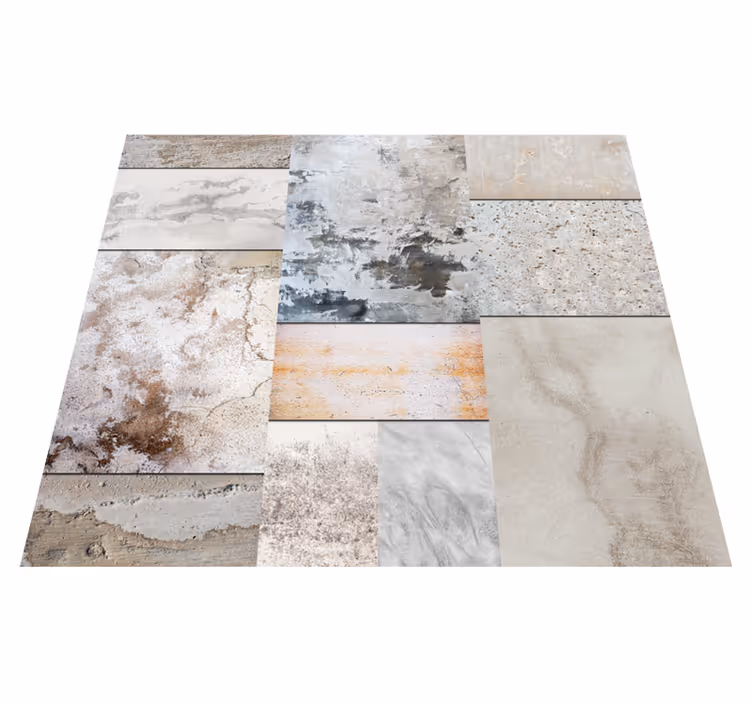 Outdoor vinyl rug with modern textured finish - TenStickers