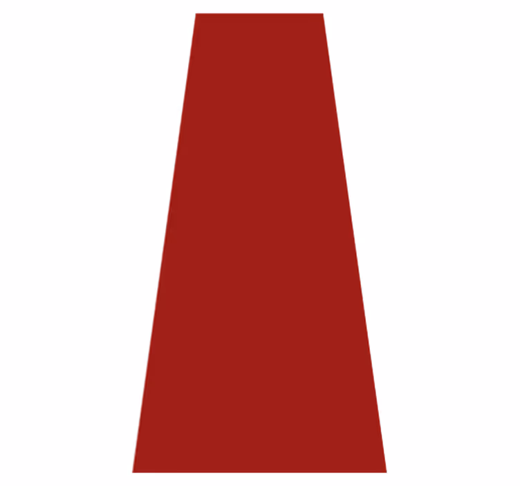 Red vinyl rug in vibrant crimson hue - TenStickers