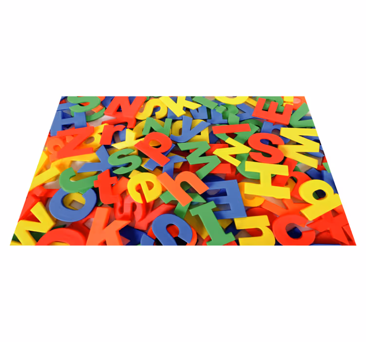 Alphabet Puzzle Play abcs vinyl rug - TenStickers
