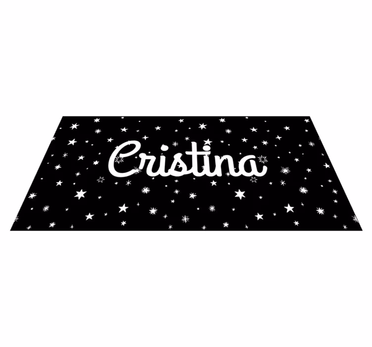 Personalized Starry custom vinyl rug - TenStickers
