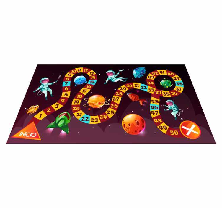 Space Adventure Game vinyl rug gaming - TenStickers