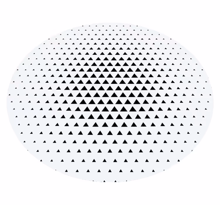 Geometric triangular geometric vinyl rug - TenStickers