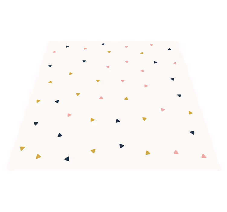 Geometric Confetti vinyl rug - TenStickers