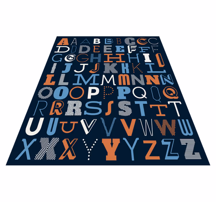 Alphabet Mastery alphabet vinyl rug - TenStickers