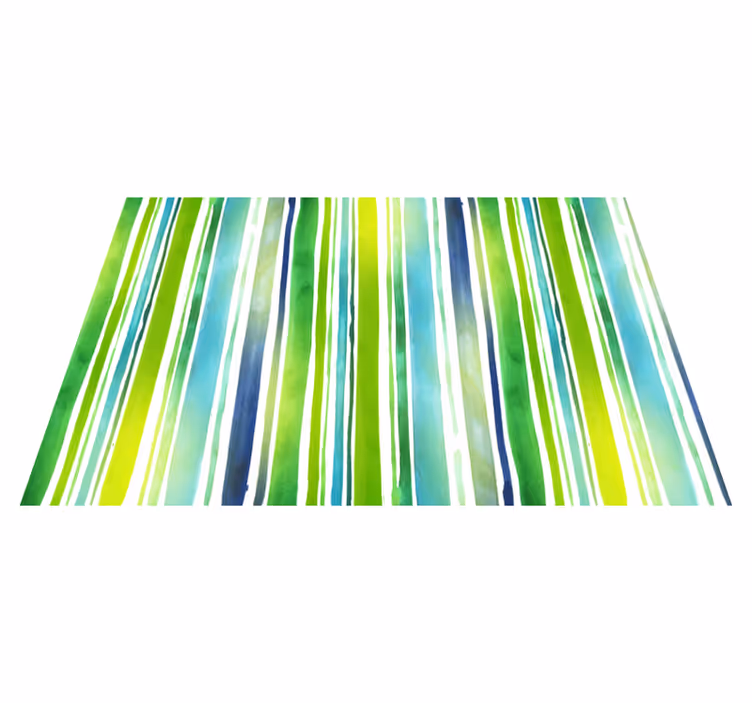 Abstract Lined striped vinyl rug - TenStickers