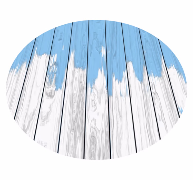 Distressed Timber wood effect vinyl rug - TenStickers
