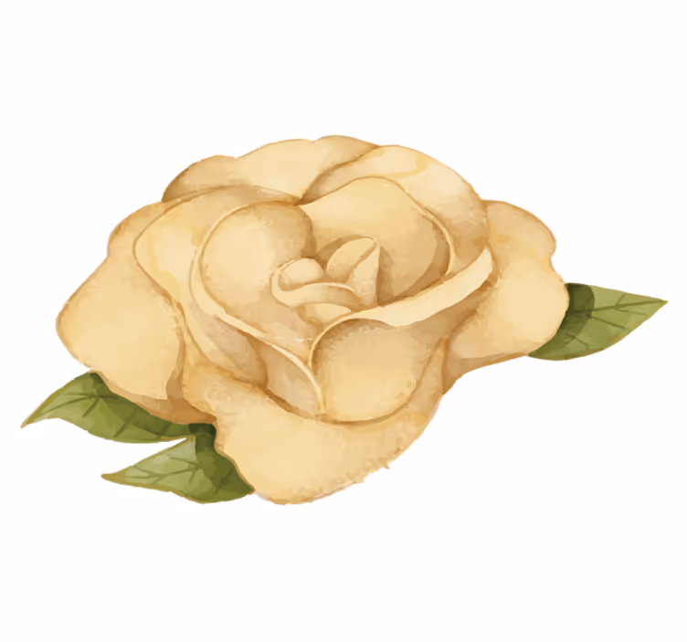 Floral Contour vinyl rug flowers - TenStickers