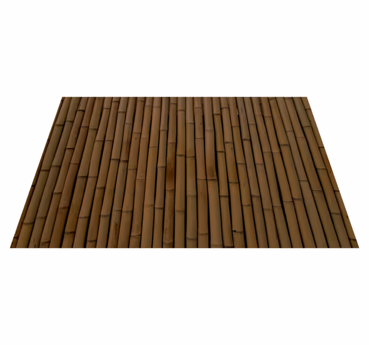 Dark bamboo imitation modern vinyl rug - TenStickers