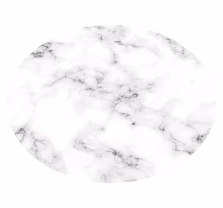 Marble Circle minimal vinyl rug - TenStickers