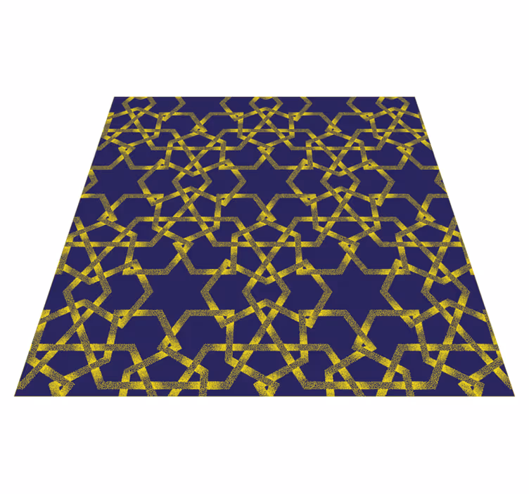 Geometric Bath Accent vinyl rug bathroom - TenStickers