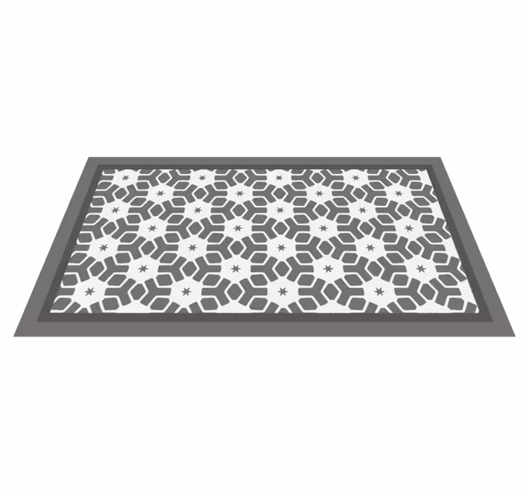 Geometric Bathroom Mat vinyl bath rug - TenStickers