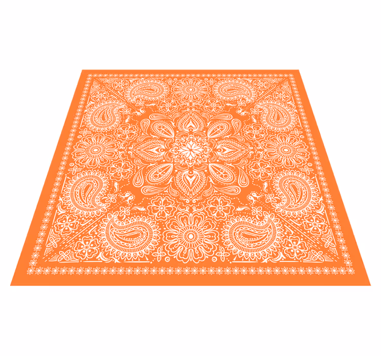Mandala vinyl rug with mandala design - TenStickers