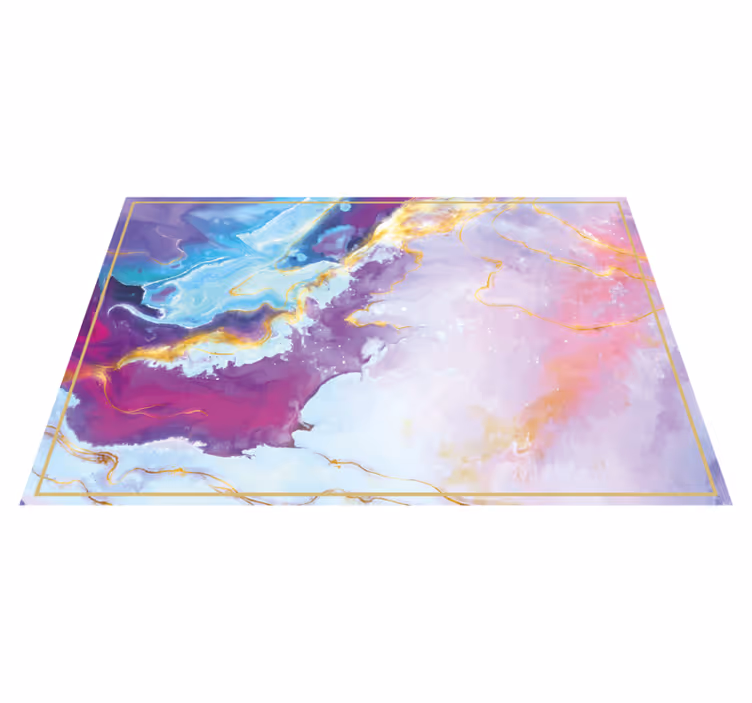 Abstract Marbled texture vinyl rug - TenStickers