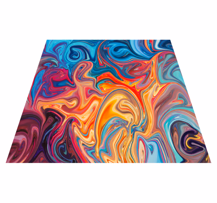 Swirling Colors texture vinyl rug - TenStickers
