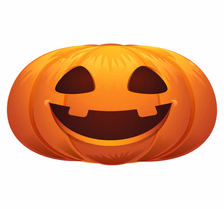 Pumpkin for Halloween rug - TenStickers