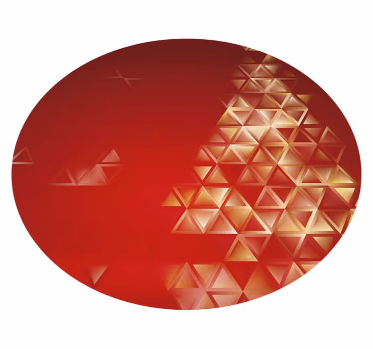 Geometric Ombre Orb geometric vinyl rug - TenStickers