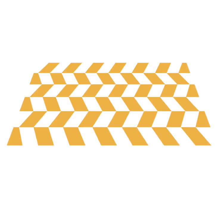 Geometric Herringbone striped vinyl rug - TenStickers