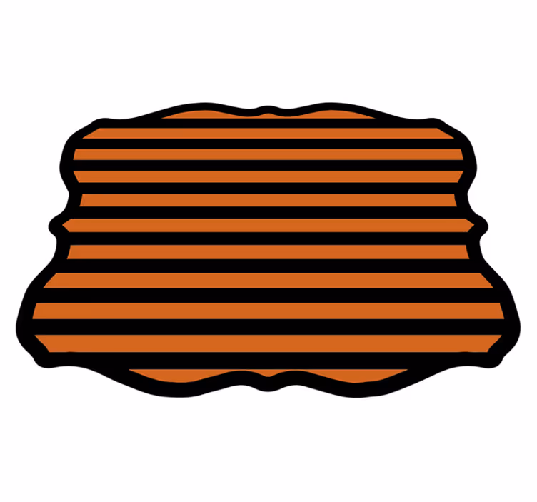 Halloween vinyl rug halloween stripes - TenStickers