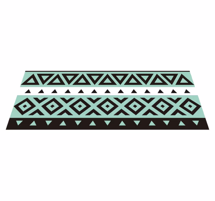 Vinyl rug gaming geometric game path - TenStickers