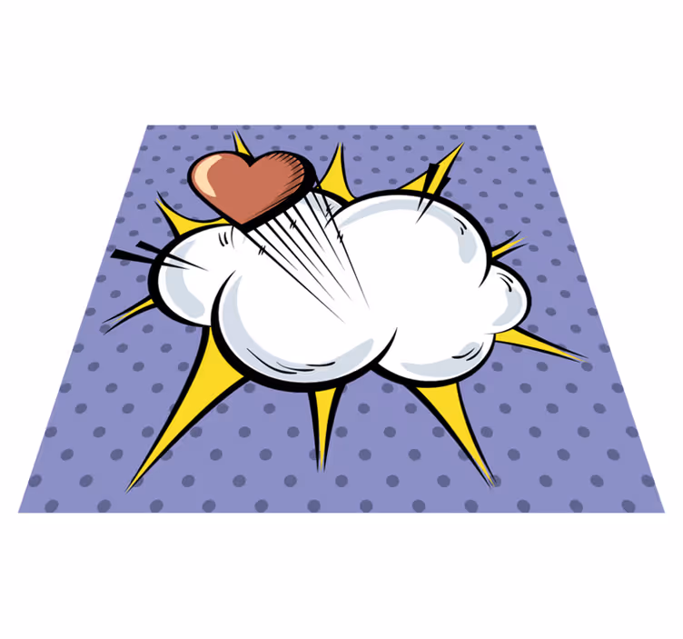 Pop Art Explosive vinyl rug gaming - TenStickers
