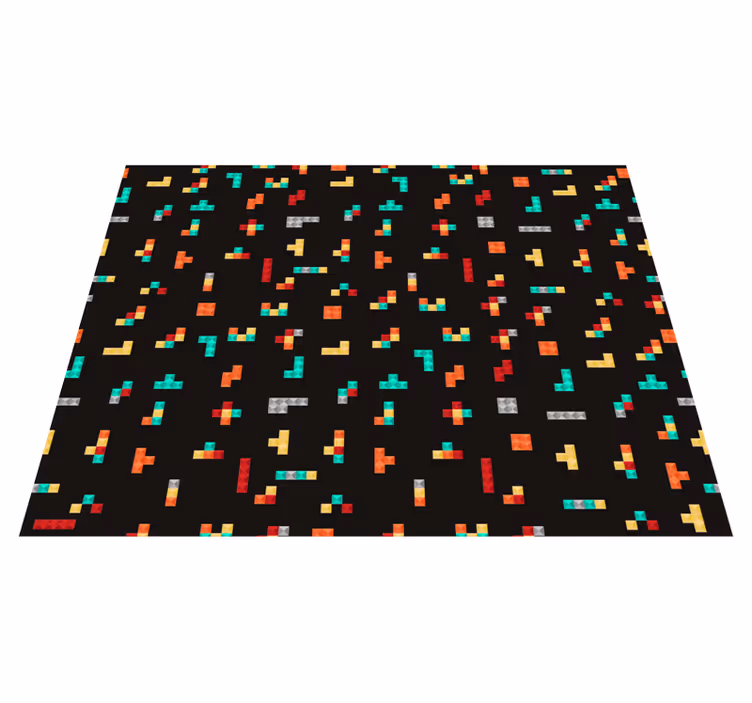 Tetris Theme vinyl rug gaming - TenStickers